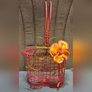 Hot Pink Metal 2 Bottle Gift Carrier
